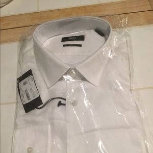 White Hugo Boss men’s dress shirt size 17/R.